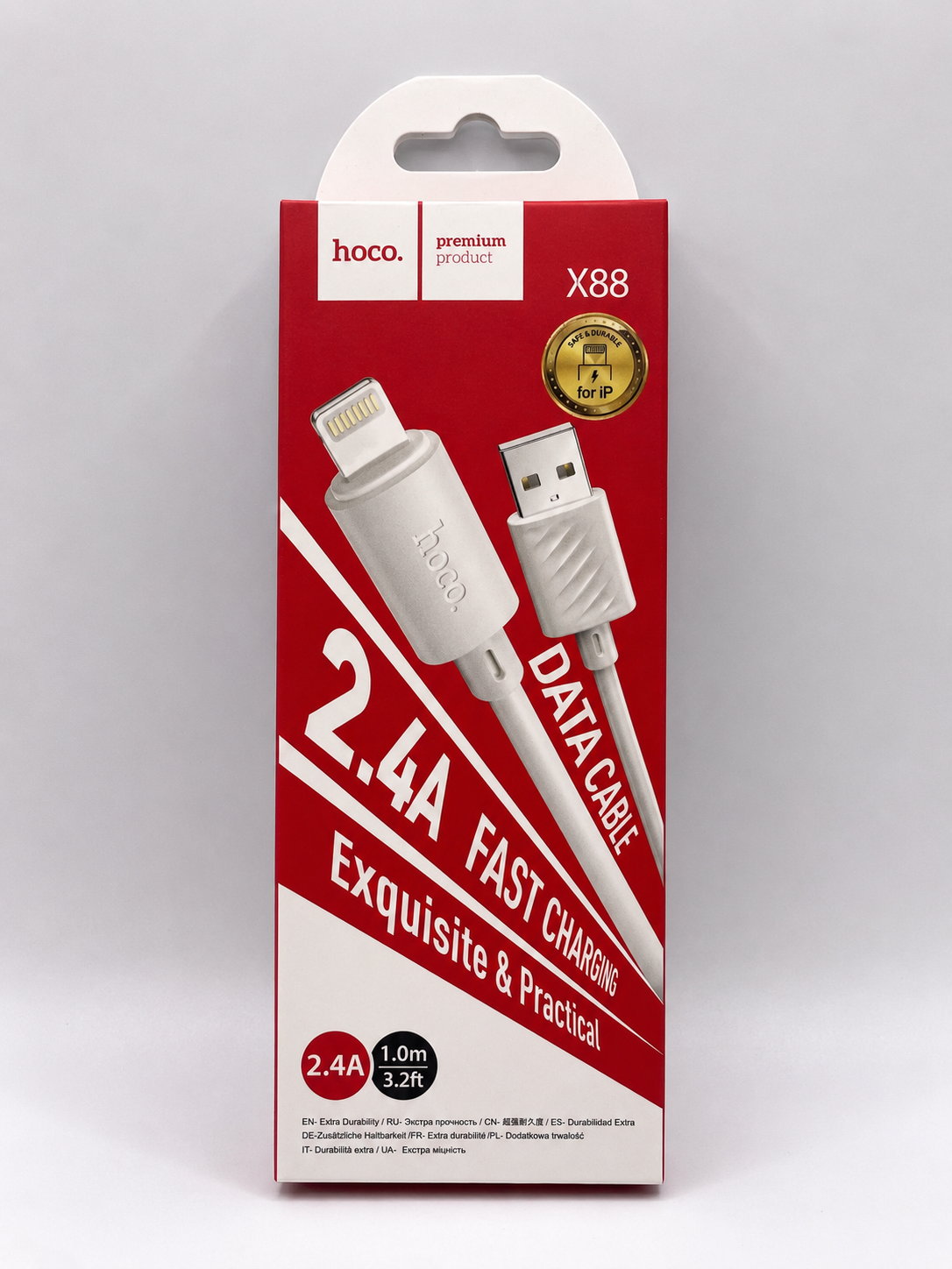 ChatGPT Image 2 juin 2026, 16_20_59 Cable Hoco X88 USB To Lightning - Image 1