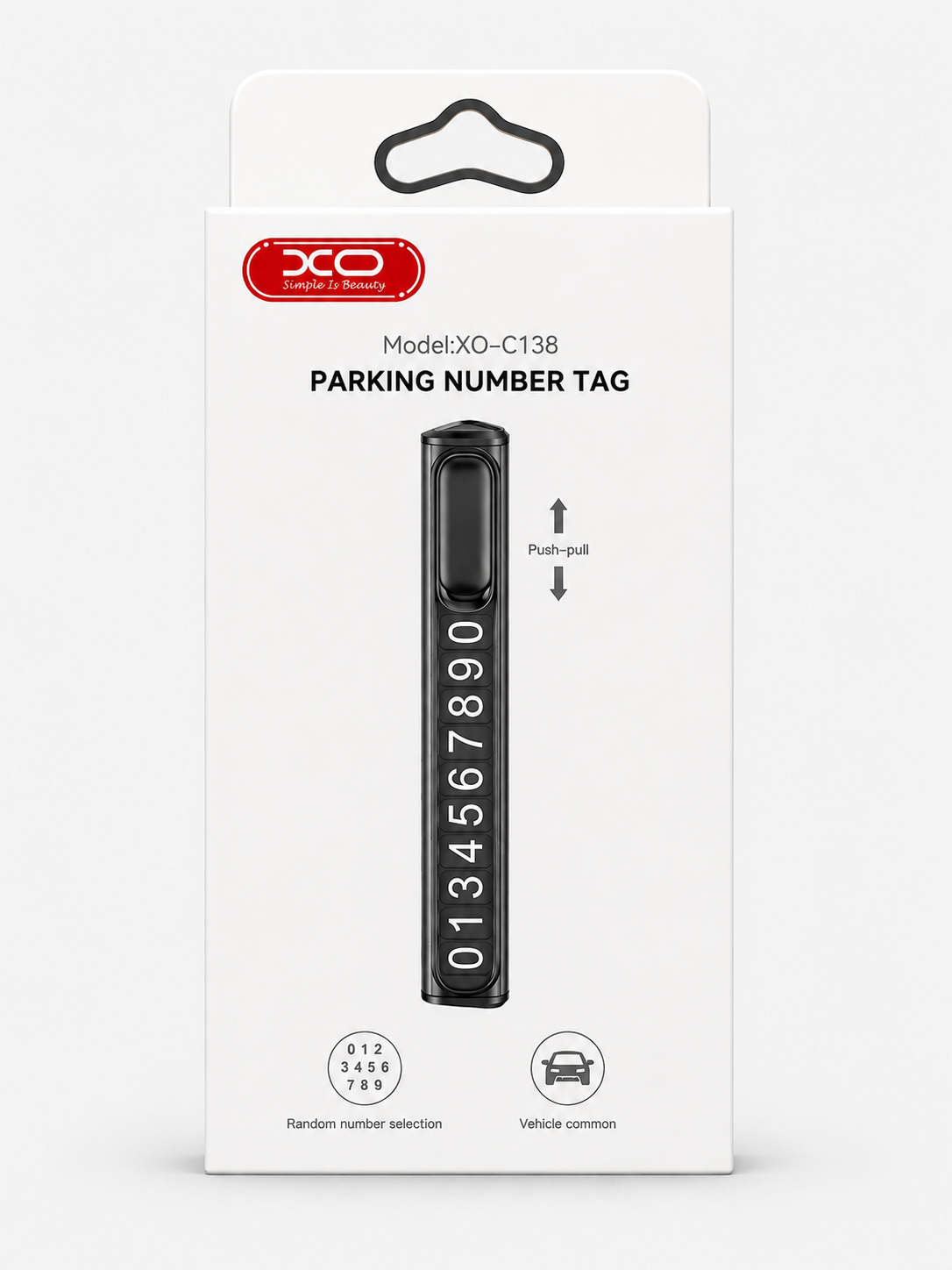 ChatGPT Image 30 mai 2026, 18_01_57 Parking Number Tag XO C138 - Image 1