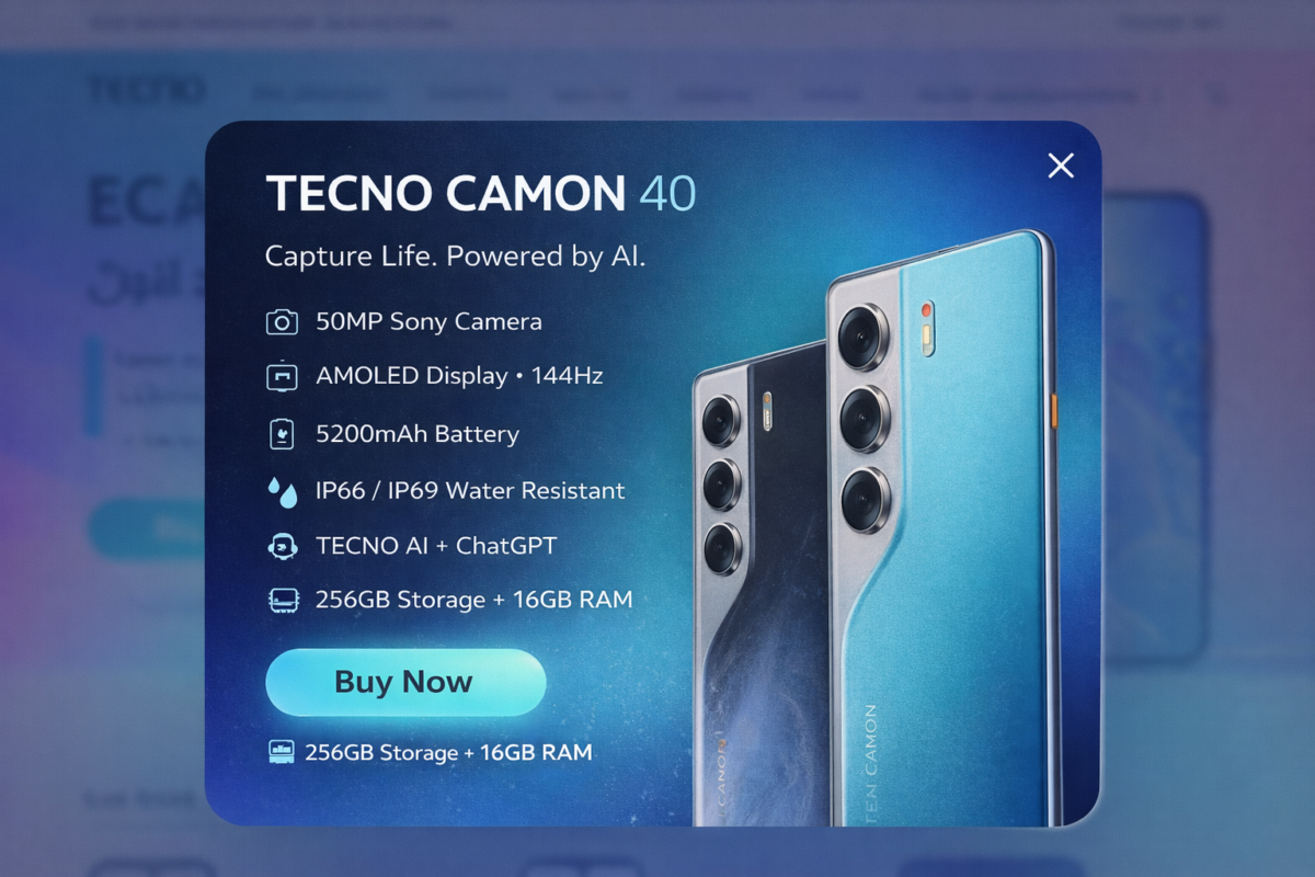 Tecno Camon 40 256GB - Image 3