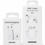 Pack Prise Samsung 25W + Cable Samsung Type-c To Type-c