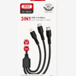 Cable XO NB230 3en1 USB To Luna/Lightning/Type-c