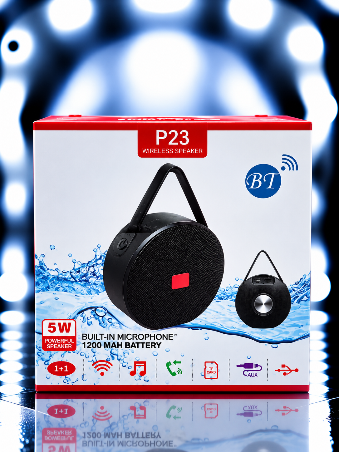 Emballage d’enceinte Bluetooth P23 étanche Baffle P23 - Image 1
